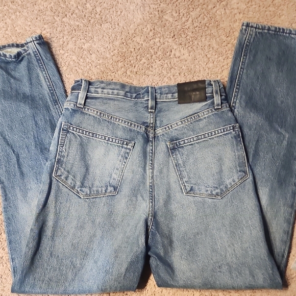 PAIGE Blue Straight Leg Jeans Classic Style - Picture 6 of 8